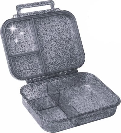 Lekkabox® Glamour Mini Lunchbox 3 vakken - Black