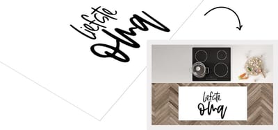 Keukenloper - Loper keuken - Oma - Quotes - Liefste oma - Spreuken - 120x60 cm - Keukenloper vinyl
