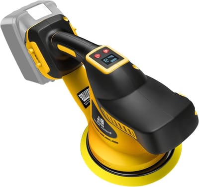 Draadloze Polijstmachine - Schuurmachine Set - Auto Glans Herstellen - 6 Variabele Snelheden - 1.5 kg Gewicht - Zwart
