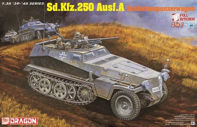 Dragon Modelbouwpakket Militaire voertuigen - 6426 Sd.Kfz. 250 Ausf.A Schützenpanzerwagen - 2 Bouwopties en Volledig Interieur Plastic - 1:35 - Modelbouw
