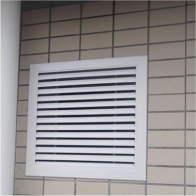 Ventilatieafdekking - Luchtretourrooster - Luchtcirculatie Verbeteren - Gereedschapsloze Installatie - Op Maat Gemaakt - Wit