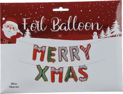 Opblaasbare Letters - Merry X-Mas - kerstdecoratie - 162,5x86 cm