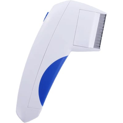 Peigne électrique anti-poux, isolation sûre, massage, peigne électronique anti-poux, fournitures pour animaux de compagnie pour chats et chiens white