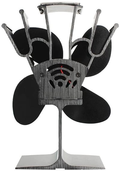 Dailygoody - Mixtric Stove Fan - Stil open haard ventilator - Zwart