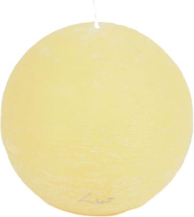 Rasteli Luz Your Kaars-Bolkaars Geel D 10 cm
