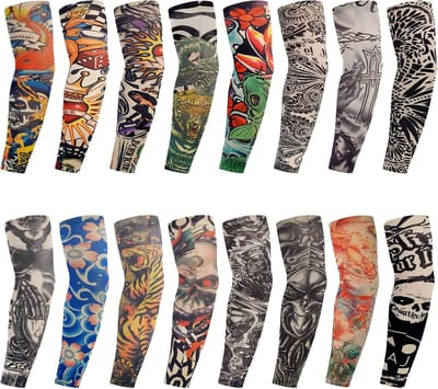 16 Tattoo-mouwen voor Afdekking en Zonwering - Set van 16 Stuks voor Mannen en Vrouwen