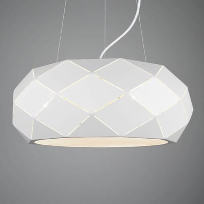 TRIO ZANDOR - Hanglamp - Wit mat - excl. 3x E27 5W
