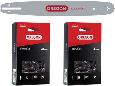 Oregon VersaCut Kombo zaagblad + 2x zaagketting 40 cm 3/8" LP 1.3mm 56 TG ( 561660 )