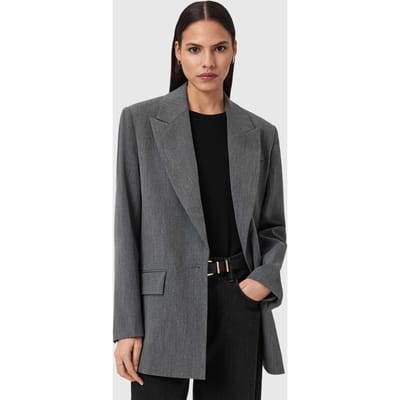AllSaints Astra Blazer Grey Taglia: 2 | Blazers Outlet | Donna | Grigio