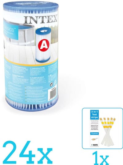 Intex Filtercartridge Type A 29000 - Filter voor filterpomp - Volumebundel - Filter - 24-delig