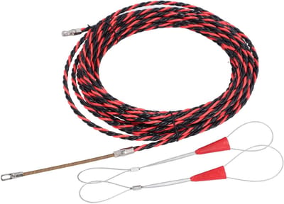 Draadinrijger Elektricien - Kabeltrekker Visband - Kabels Leggen - Met Platte Kop - 10 Meter Lengte
