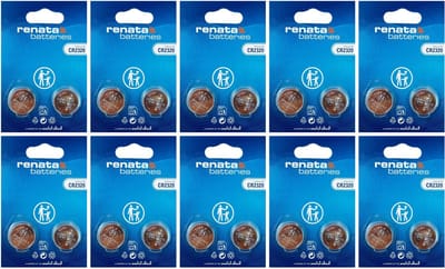Renata - Knoopcel batterijen - CR2320 - Lithium - 3V - 20 stuks