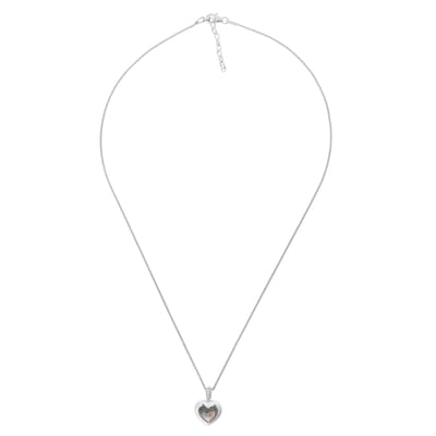 Orphelia ZH-7289 - CHAIN WITH PENDANT HEART MOP & ZIRCONIUM - 925 silver - cubic zirkonia - parelmoer - 45 cm