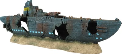Aqua Della - Aquariumdecoratie - Vissen - Grote Onderzeeër 43x10x14cm - 1st
