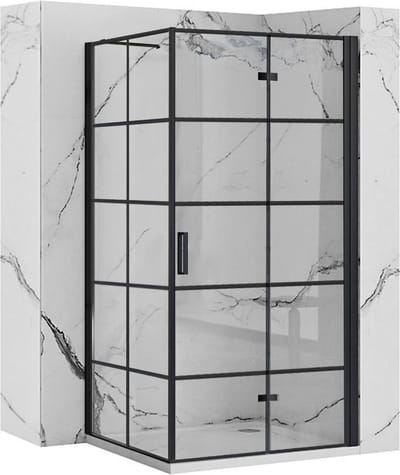 Rea Molier - Douchecabine - Zwart - 80X80 Vierkant - 80X80X190Cm