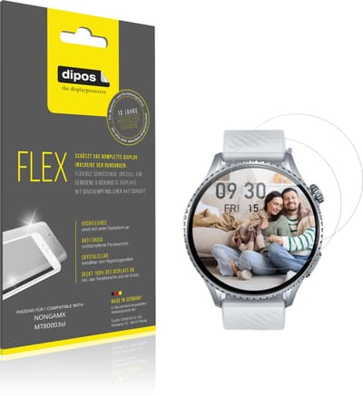 dipos – 2x Beschermfolie geschikt voor NONGAMX MT80003sl | 3D Full Cover Screenprotector | 100% Passend