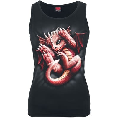 Spiral - Gothic Top - Whelp - S tot XXL - voor Vrouwen - zwart