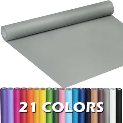 Papierrol Kraft - Verpakking Decoratie - Cadeau Inpakken - 80 g/m² Dikte - 445 cm Breed - Lichtgrijs
