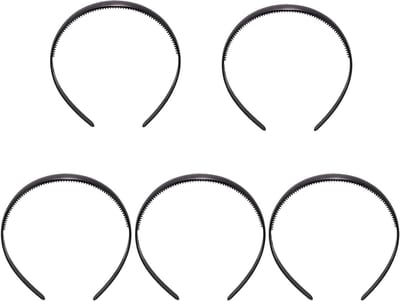 Set van 5 Dikke Plastic Haarbanden met Tanden voor Vrouwen en Meisjes - DIY Haaraccessoires, Mode en Haarstyling
