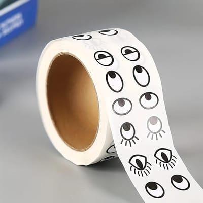 Zelfklevende Kunstoogjes voor Knutselen en Doe-het-zelf Projecten 1000 stuks Decoratieve Labels voor Poppen, Speelgoed en School Knutselspullen