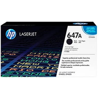 HP CE260A nr. 647A toner cartridge zwart (origineel)