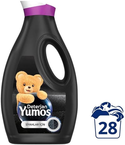 Yumoş Vloeibaar Wasmiddel voor Zwarte Was – Kleurherstellende Verzorging – 28 Wasbeurten (1690 ml)