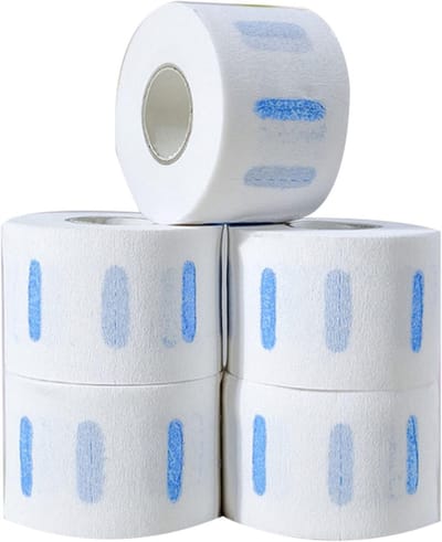 Professionele Stretchbare Nekstrips voor Kappers - 5 Rollen Papieren Nekstrips voor Haarverzorging en Kapsels