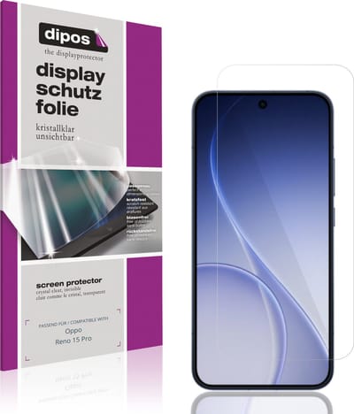 dipos – 4x Beschermfolie geschikt voor Oppo Reno 15 Pro | Krasbestendige & heldere Screenprotector Ultra-Thin