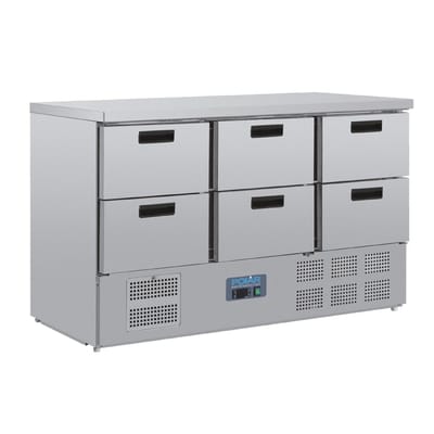 Gekoelde Werkbank - 6 Laden - GN 1/1 - Geventileerd - Polar CR711 - Horeca & Professioneel