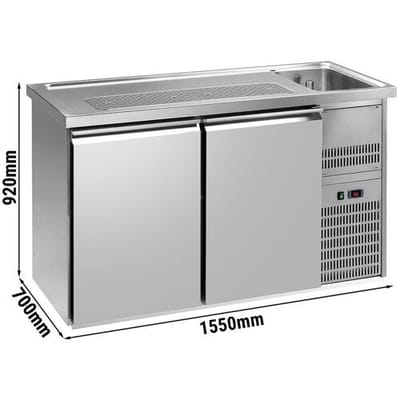 GGM Gastro Biertheke Premium PLUS - 1550x700mm - 2 Türen