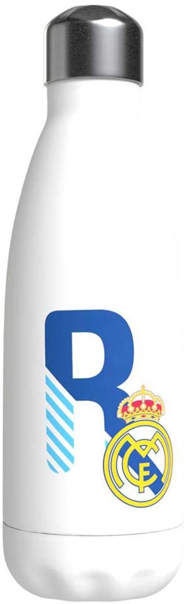 Real Madrid Roestvrij Staal Gepersonaliseerde Fles Met De Letter R 550ml Wit