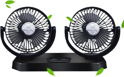 VHV - Autoventilator - usb autoventilator achterbank - USB oplaadbaar, stil - voor auto, achterbank, camper
