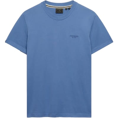 Superdry - Essential Gestapeld Logo Geborduurde T-shirt - Heren - T-shirts