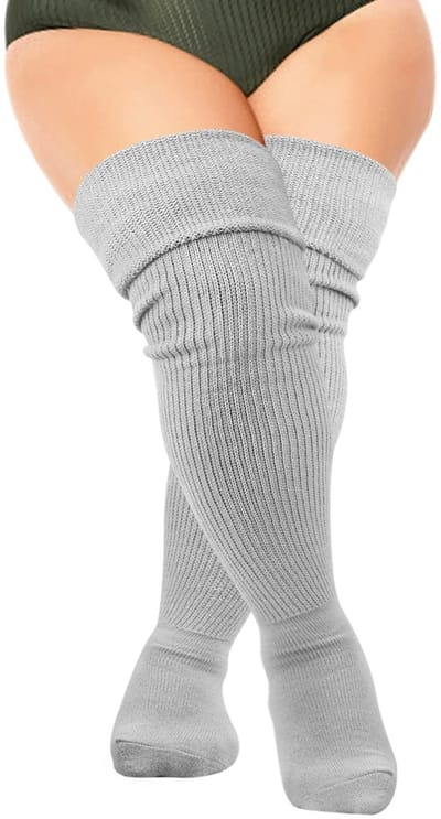 Dailygoods- Dijhoge Sokken Extra Lang - Plus Size Sokken - Over de