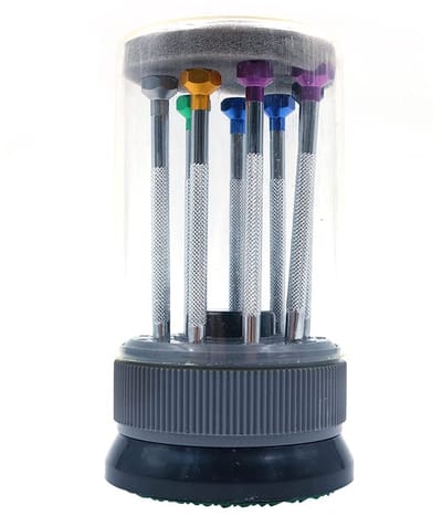 Dailygoody - Precisie Schroevendraaier Set - 9-delige set voor horloge en elektronica - Perfect voor reparatie - Inclusief slotted schroevendraai