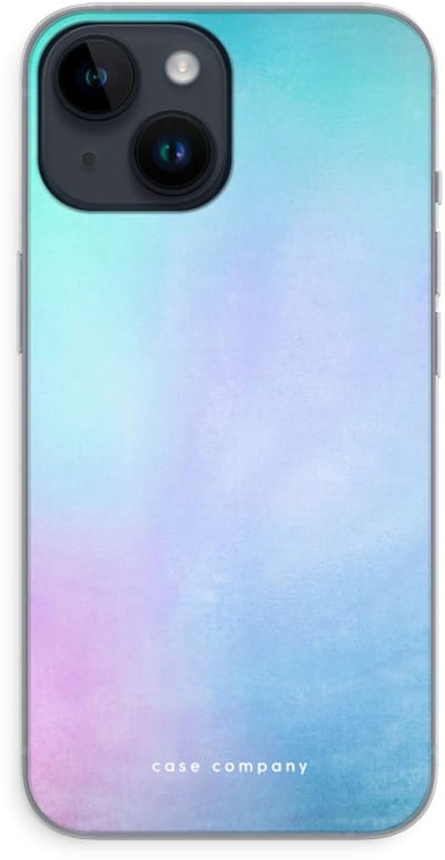Case Company® - Hoesje geschikt voor iPhone 14 hoesje - Mist pastel - Soft Cover Telefoonhoesje - Bescherming aan alle Kanten en Schermrand