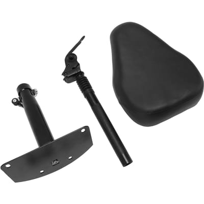 Siège de Trottinette Électrique pour M5 Double Couche Absorption des Chocs Épaissi Double Ressort Pliable Trottinette black