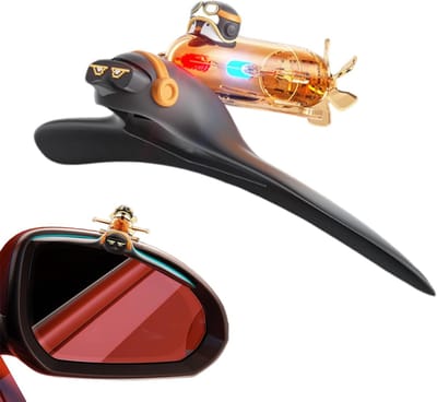 Achteruitkijkspiegel Accessoires - Auto Buitenverlichting - Verbeter Zicht - Wind Aangedreven - Universele Pasvorm - Geel