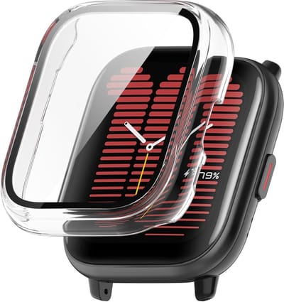Strap-it PC Hard case hoesje met screen protector - geschikt voor Amazfit Active - transparant