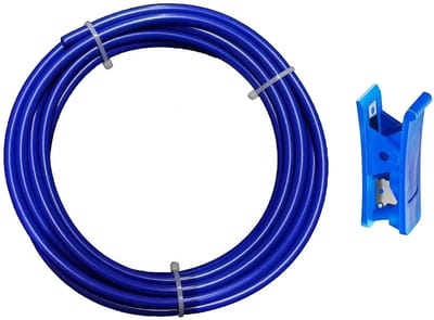 Dailygoods- Koelkastslang 10 meter - Voedselveilige Slang - Waterfilter Slang - Lekvrij - Push-Fit Technologie - Blauwe Slangsnijder - Waterslang