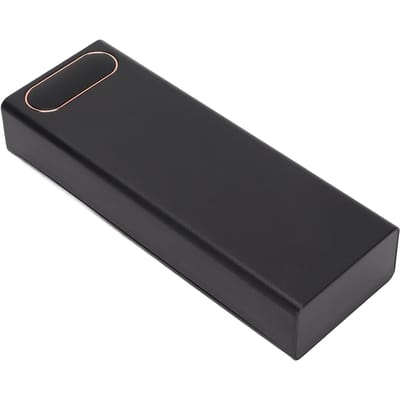 22.5W Snel Opladen Powerbank Behuizing Kit Afneembaar LCD 20x18650 Batterij Behuizing Powerbank Shell zwart