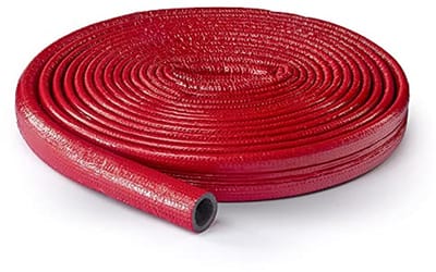 Pijpisolatie 10 meter rol Ø 22 mm - 6 mm isolatiedikte, PE-schuim, voor verwarming en warm water