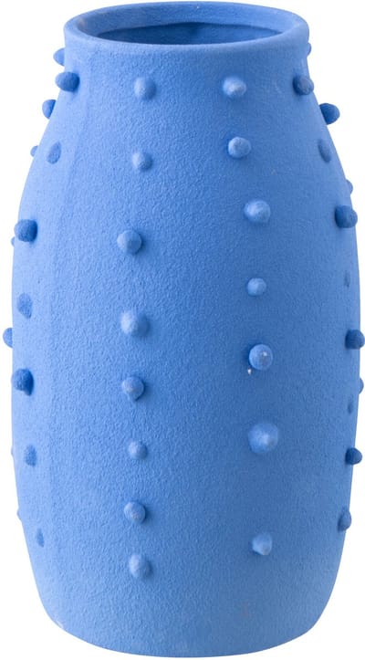 J-Line vaas Ruby Stippen - steengoed - blauw - small