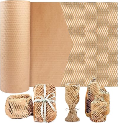 Honingraat inpakpapier 15 inch x 500 cm - Dempende Wrap voor Verhuizing