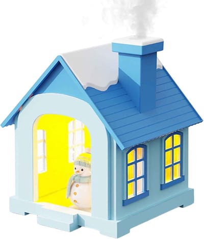 Luchtbevochtiger Nachtlampje - Koude Mist - Slaapkamer Comfort - 2 Nevelstanden - 500 ml Tank - Blauw