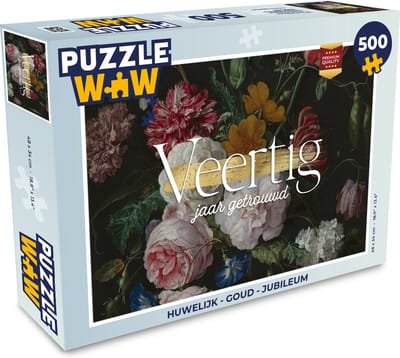 Puzzel Huwelijk - Spreuken - Veertig jaar getrouwd - Jubileum - Quotes - Legpuzzel - Puzzel 500 stukjes