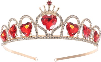 Luxe Hoofdband met Hartdecor voor Bruiden - Barokke Haaraccessoires voor Vrouwen, Bachelorette Party en Feestelijke Gelegenheden