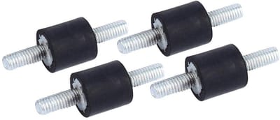 Anti-vibratie dempers M3 - 4 stuks rubberen dempers voor luchtcompressoren, benzinemotoren en waterpompen, geluidsdemping en trillingsreductie