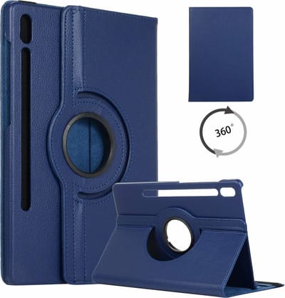 Hoes Geschikt voor Samsung Galaxy Tab S6 360° Draaibare Hoes - Blauw Ntech