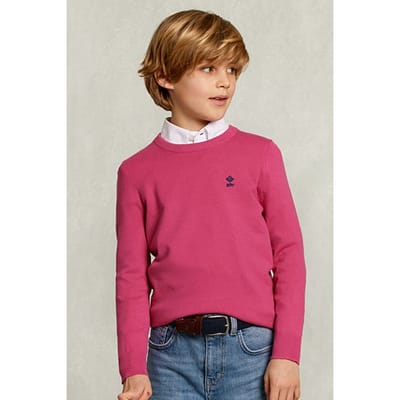 River Woods Normal Fit Basic Crew Neck Pullover Amaranth Pink Size: 06 | Sweaters and Cardigans Outlet | Unisex | Roze